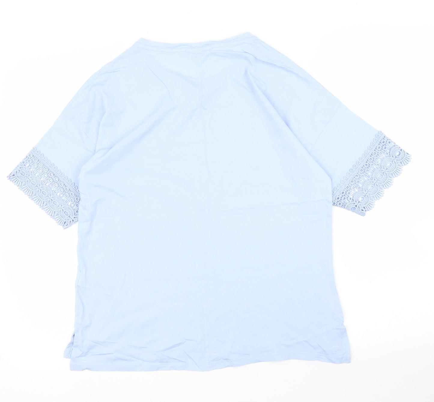 M&S Womens Blue   Basic T-Shirt Size 10