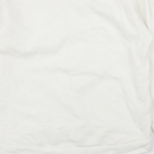 H&M Girls White   Pullover Jumper Size 7 Years