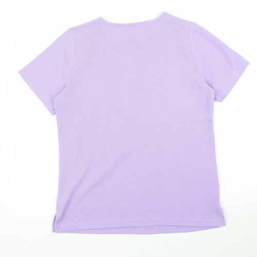 Preworn Womens Purple   Basic T-Shirt Size XS