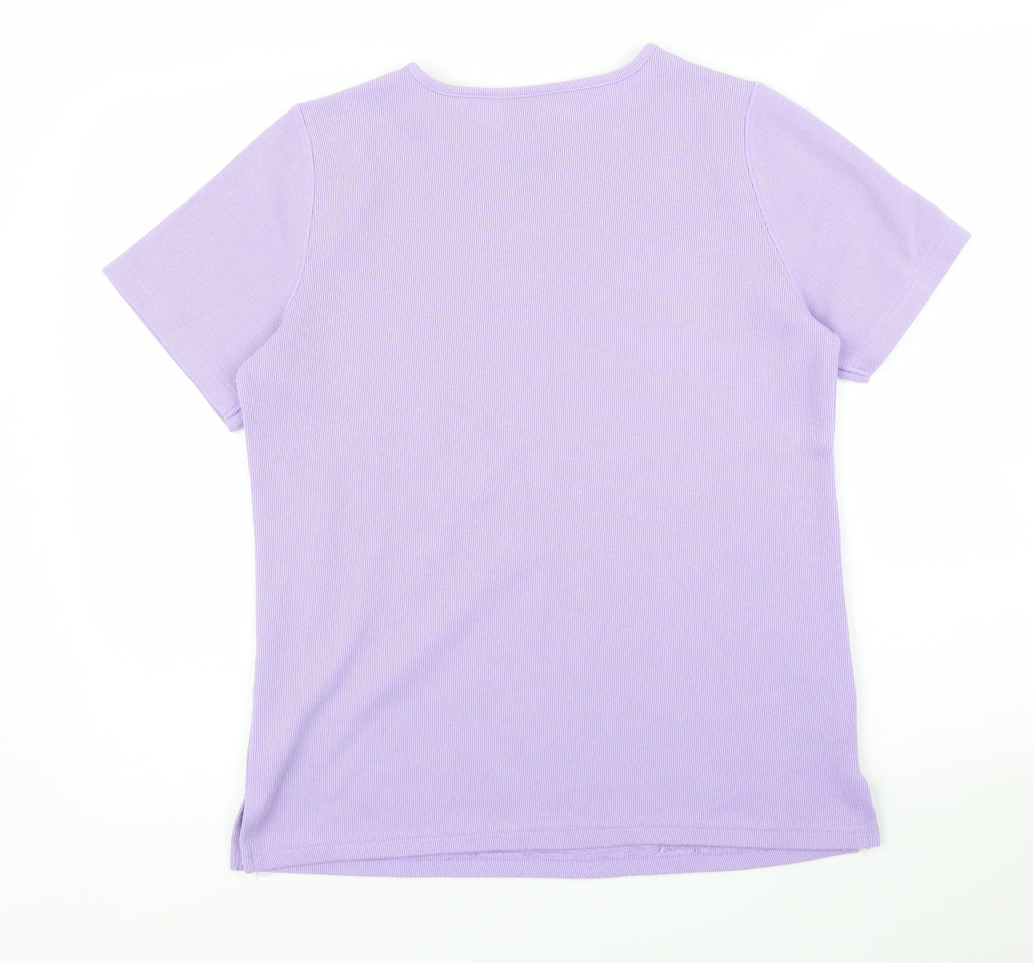 Preworn Womens Purple   Basic T-Shirt Size XS