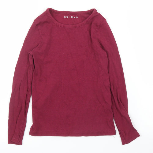 Nutmeg Girls Purple   Basic T-Shirt Size 7 Years