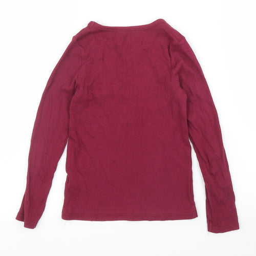 Nutmeg Girls Purple   Basic T-Shirt Size 7 Years