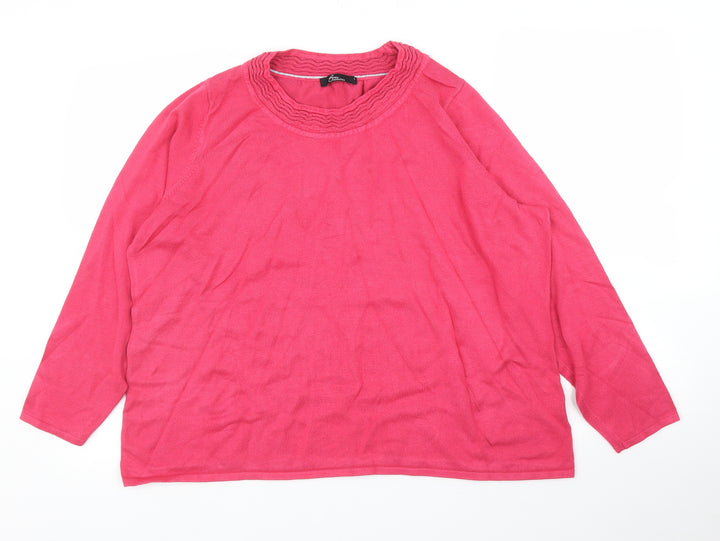 BM Womens Pink   Pullover Jumper Size L