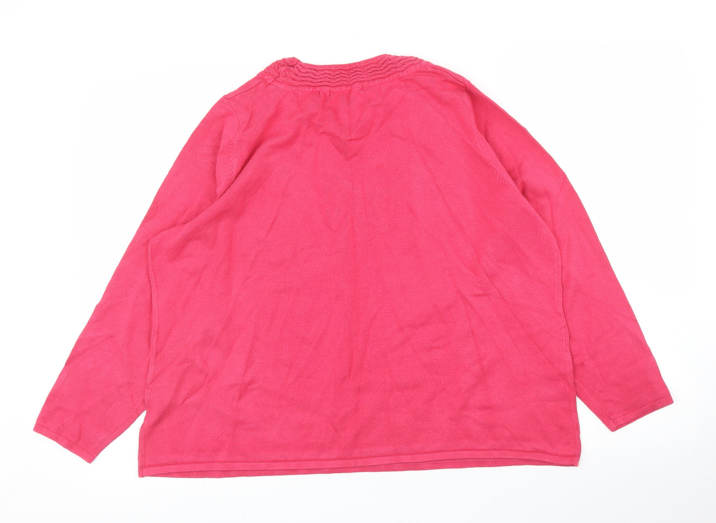 BM Womens Pink   Pullover Jumper Size L