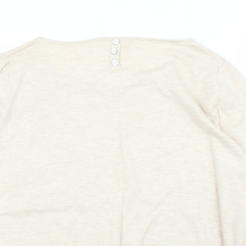 Beverley Hills Mens Beige   Pullover Jumper Size XL