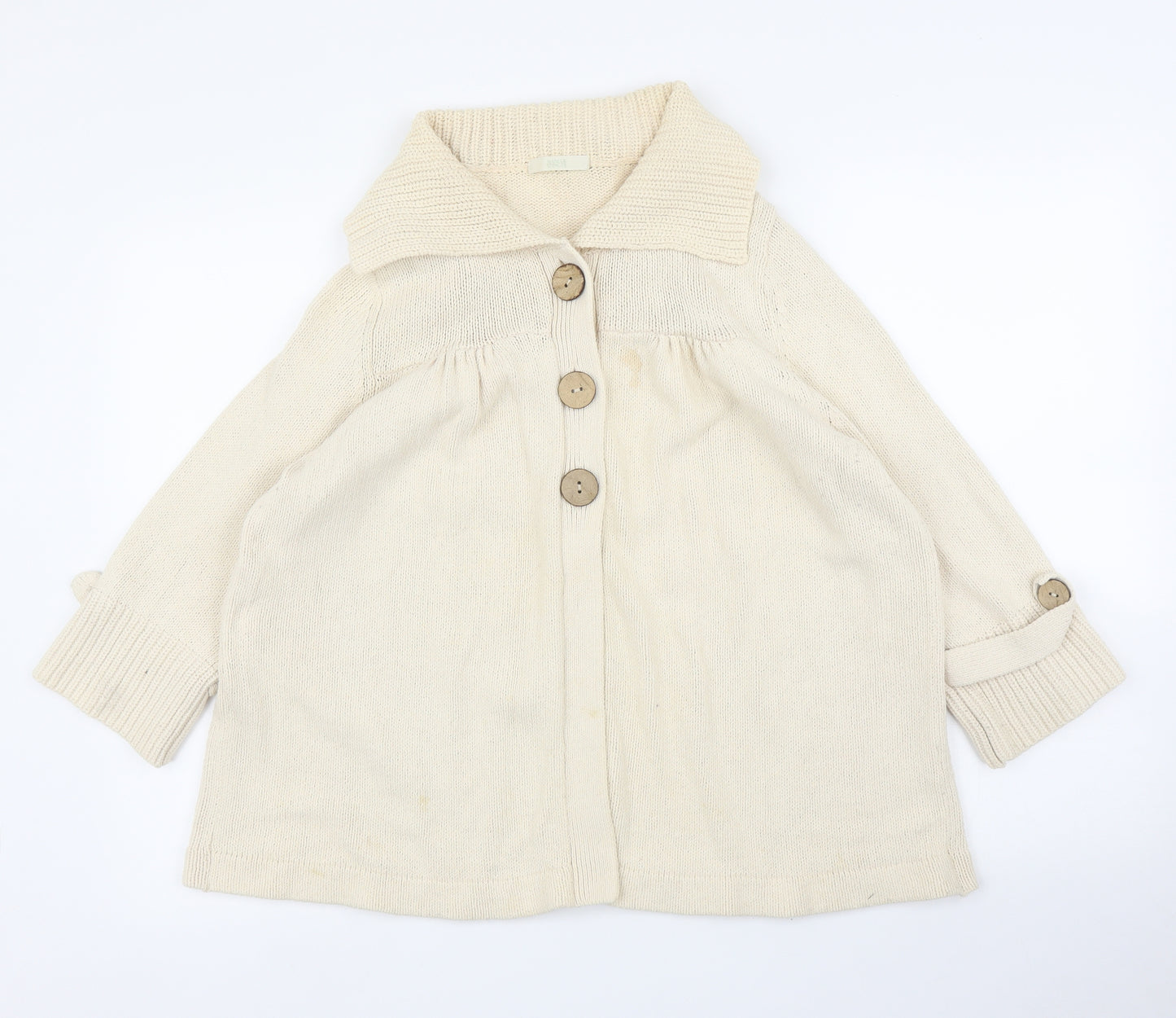 M&S Womens Beige   Cardigan Jumper Size 22