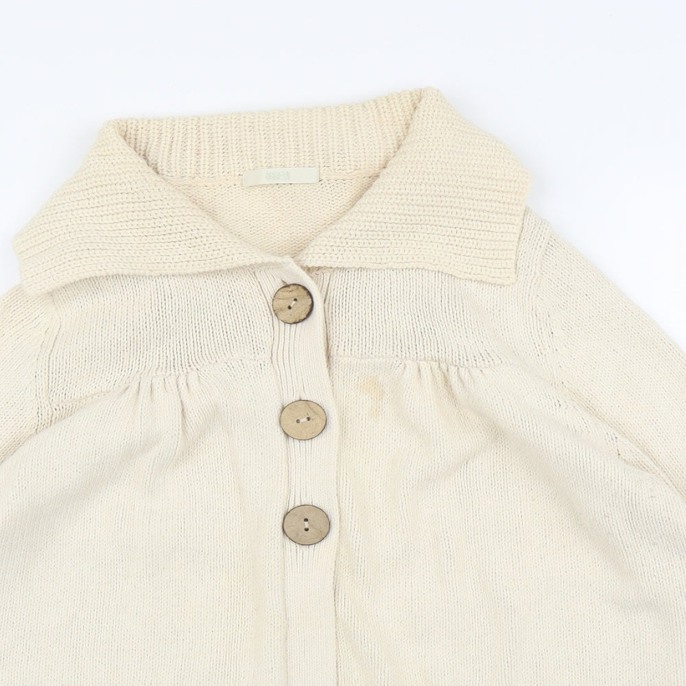 M&S Womens Beige   Cardigan Jumper Size 22