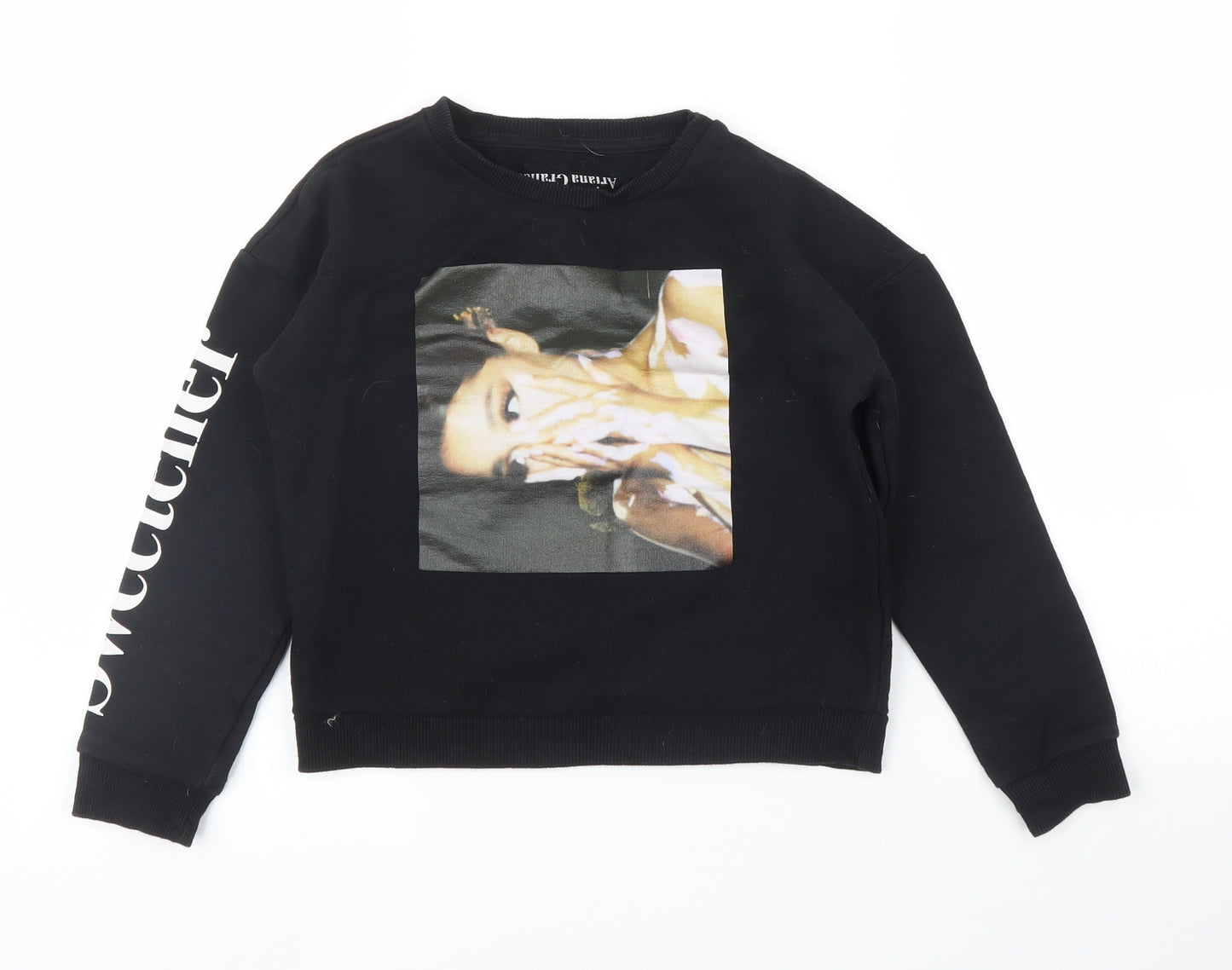 Primark Girls Black   Pullover Jumper Size 9 Years
