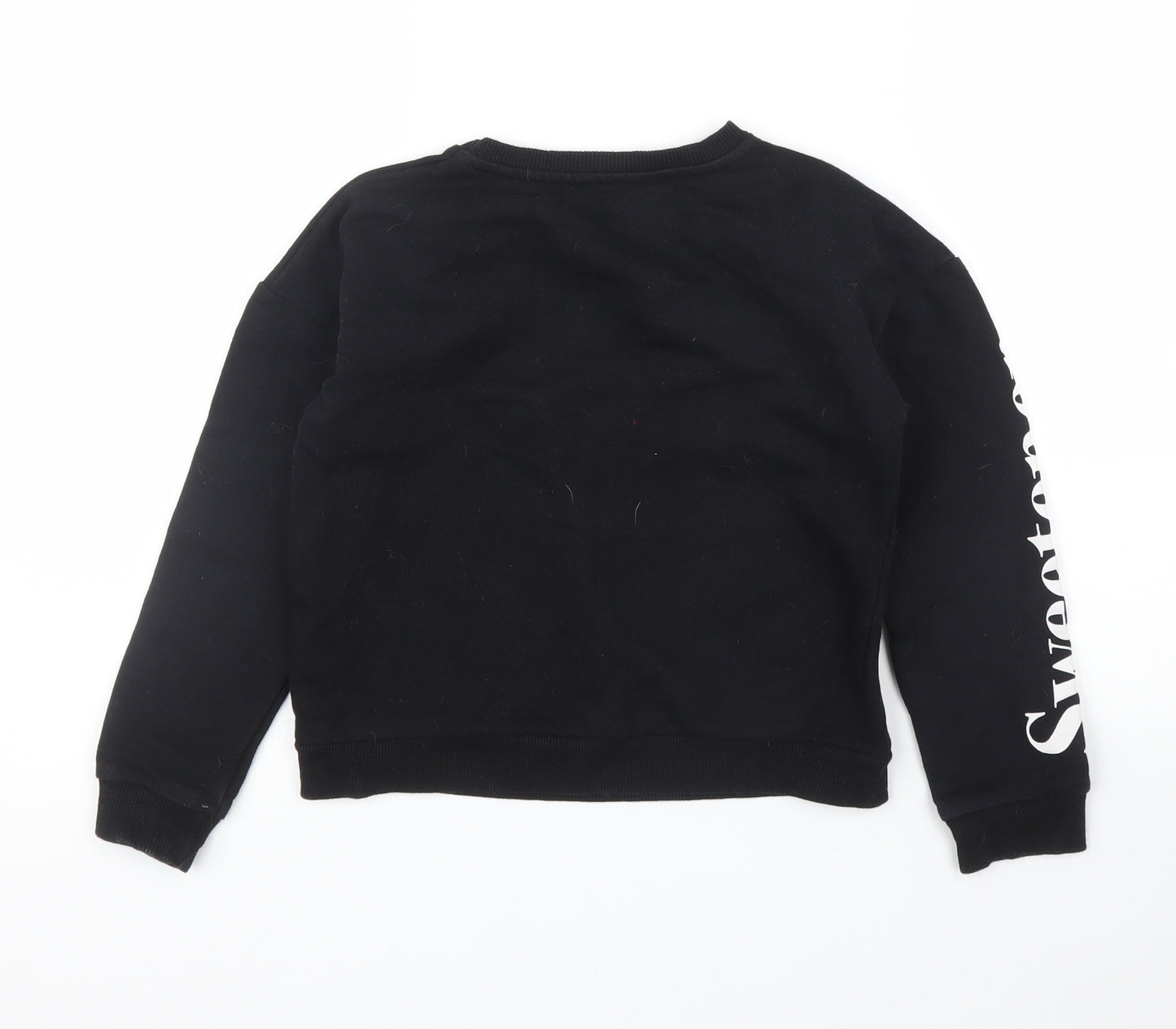 Primark Girls Black   Pullover Jumper Size 9 Years