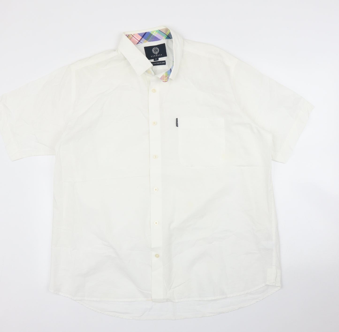 Viyella Mens White    Button-Up Size XL