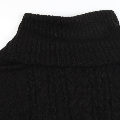 Divided Womens Black   Jacket Poncho Size S