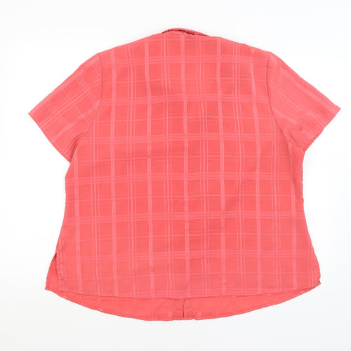 BM Womens Red   Basic Button-Up Size 20