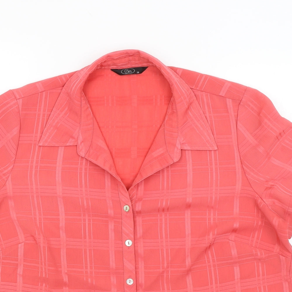 BM Womens Red   Basic Button-Up Size 20