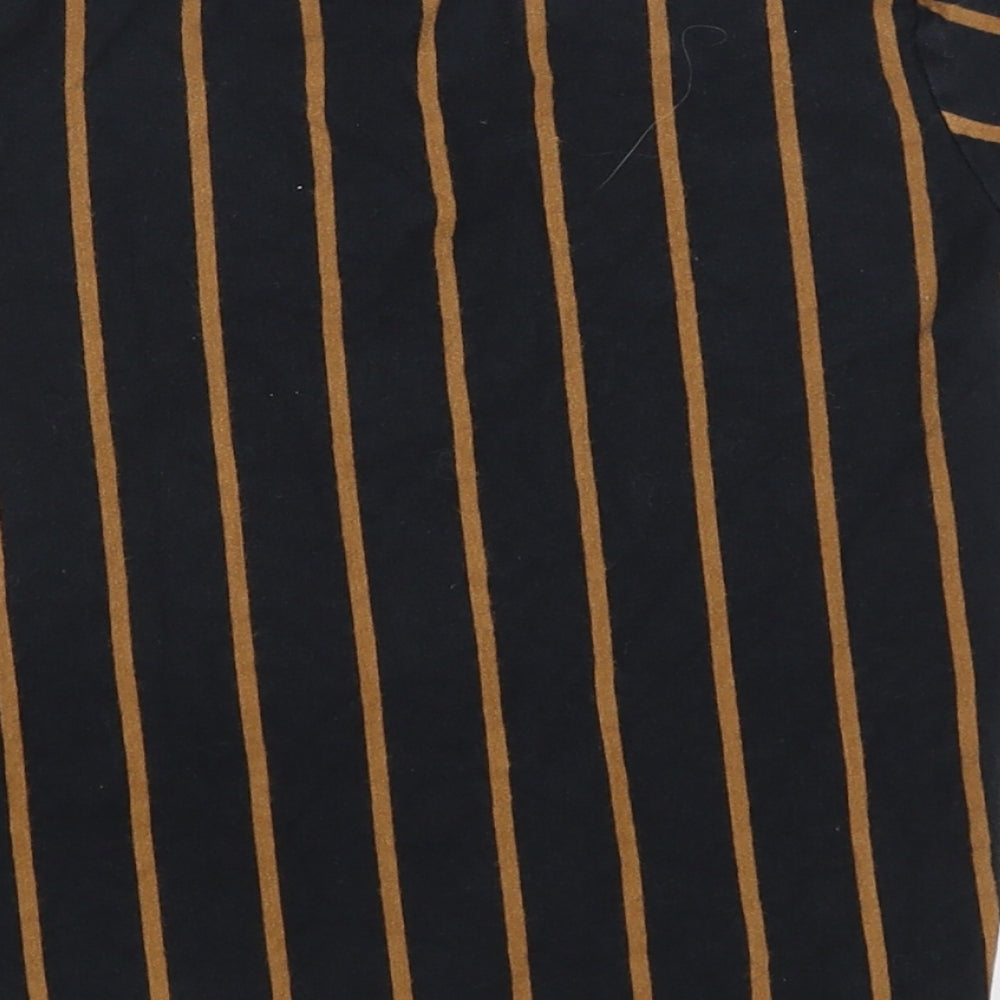 NEXT Boys Black Striped  Basic T-Shirt Size 6 Years