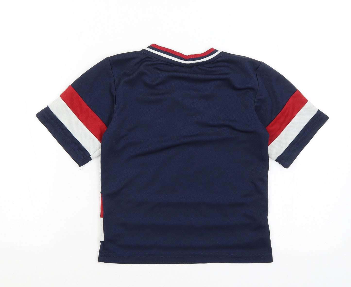 Teepee Boys Blue   Basic T-Shirt Size 6-7 Years  - Canada Hockey