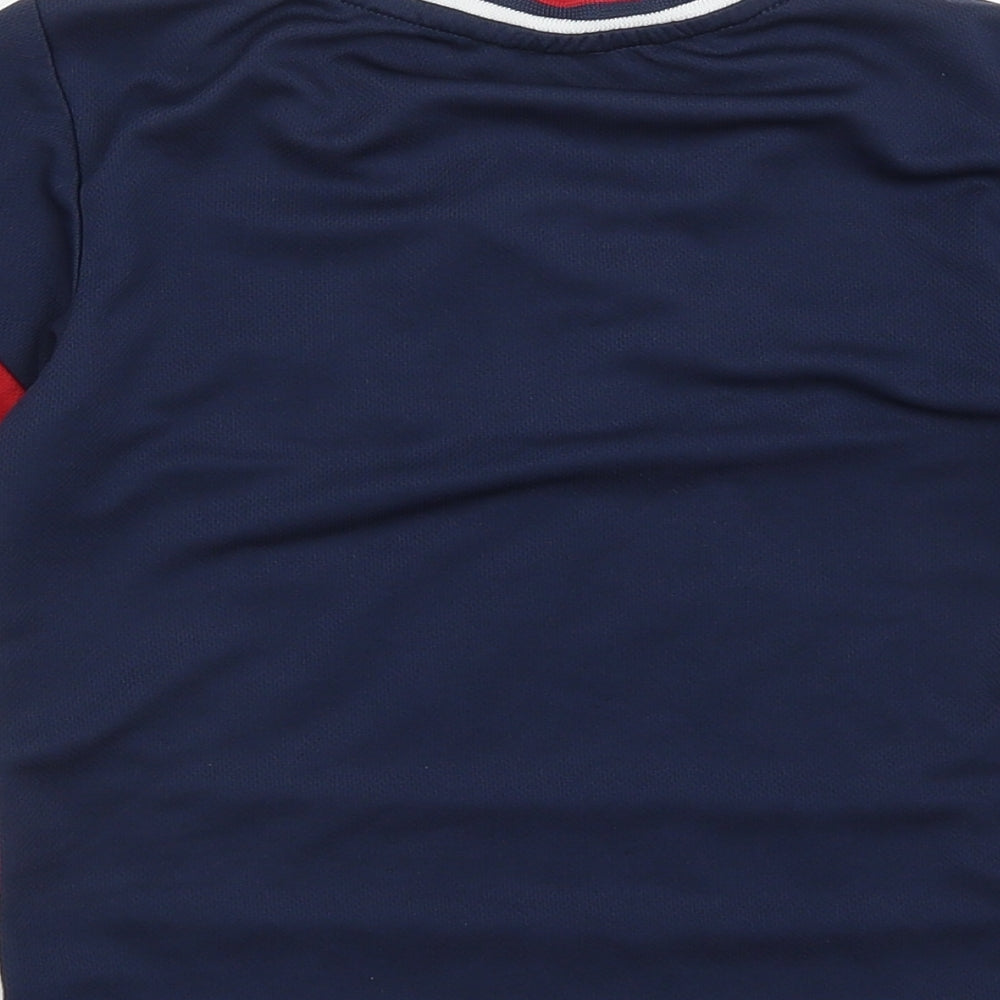 Teepee Boys Blue   Basic T-Shirt Size 6-7 Years  - Canada Hockey