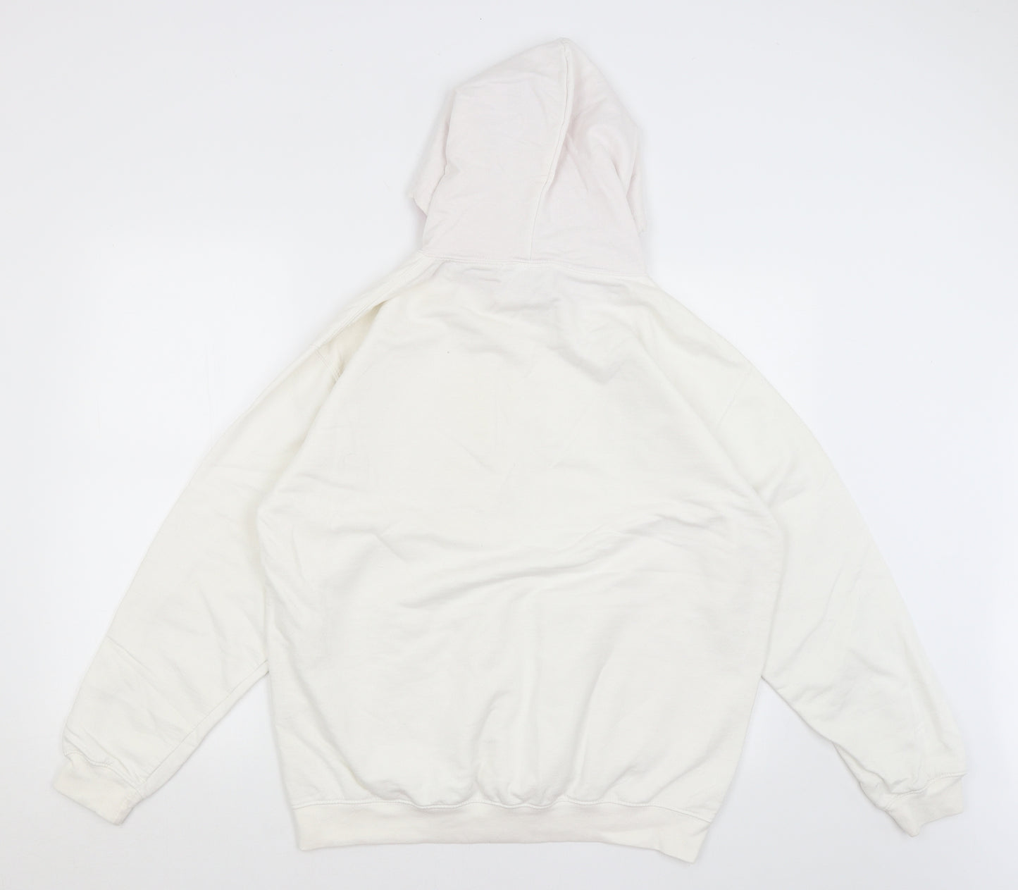 Zook Womens White   Pullover Hoodie Size L