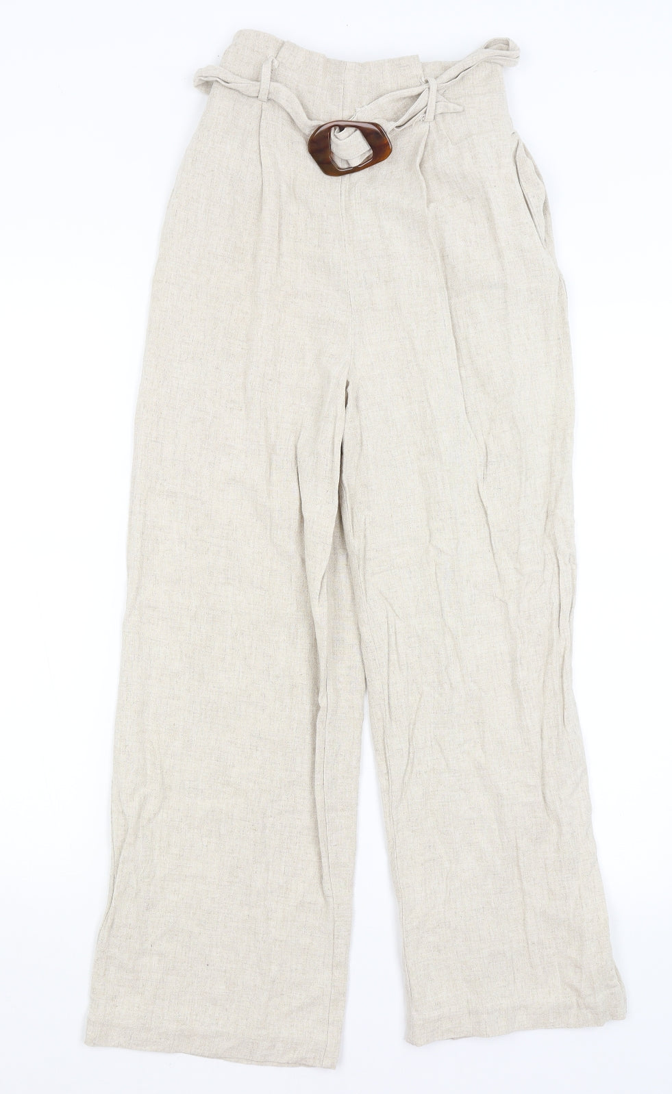 Primark Womens Beige   Trousers  Size 4 L25 in