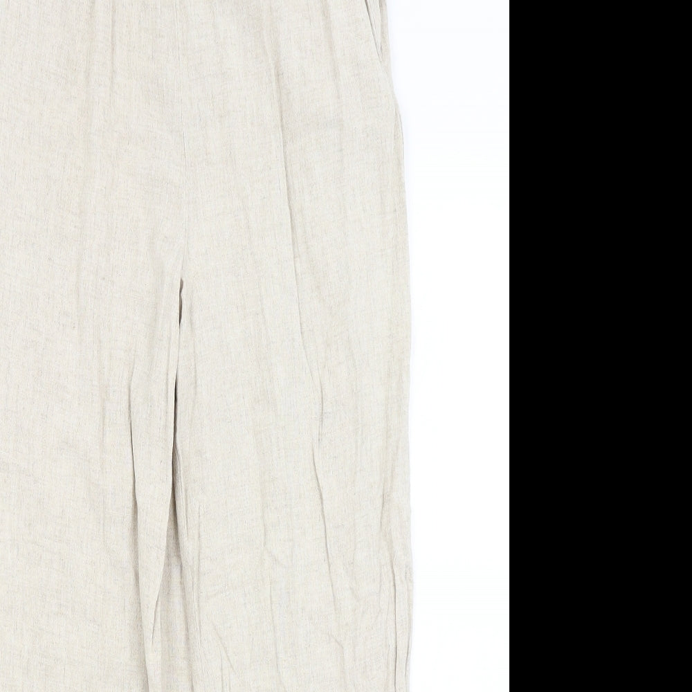Primark Womens Beige   Trousers  Size 4 L25 in