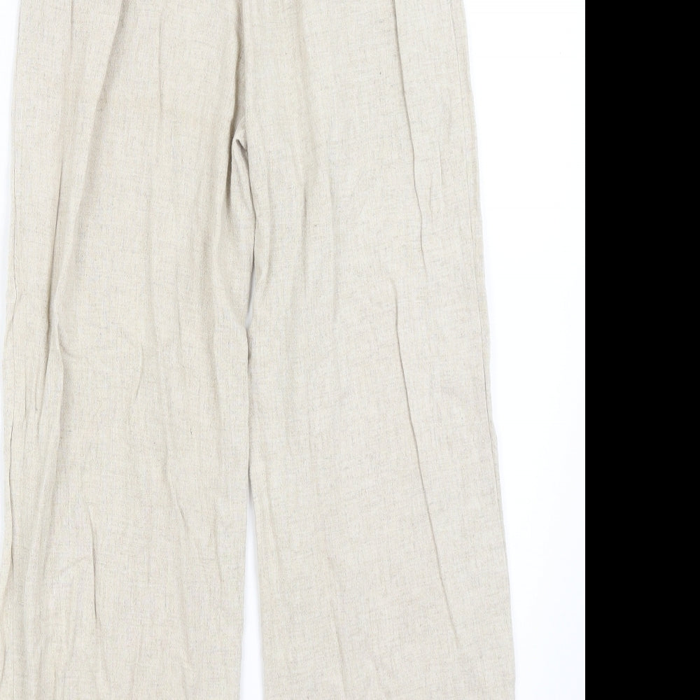 Primark Womens Beige   Trousers  Size 4 L25 in
