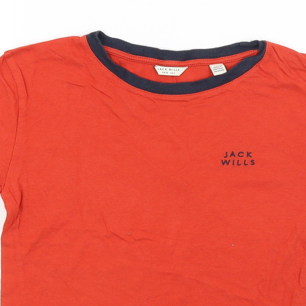 Jack Wills Womens Red   Basic T-Shirt Size 10