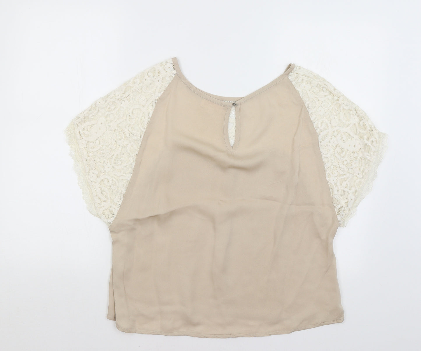 Kirei Womens Beige   Basic T-Shirt Size M