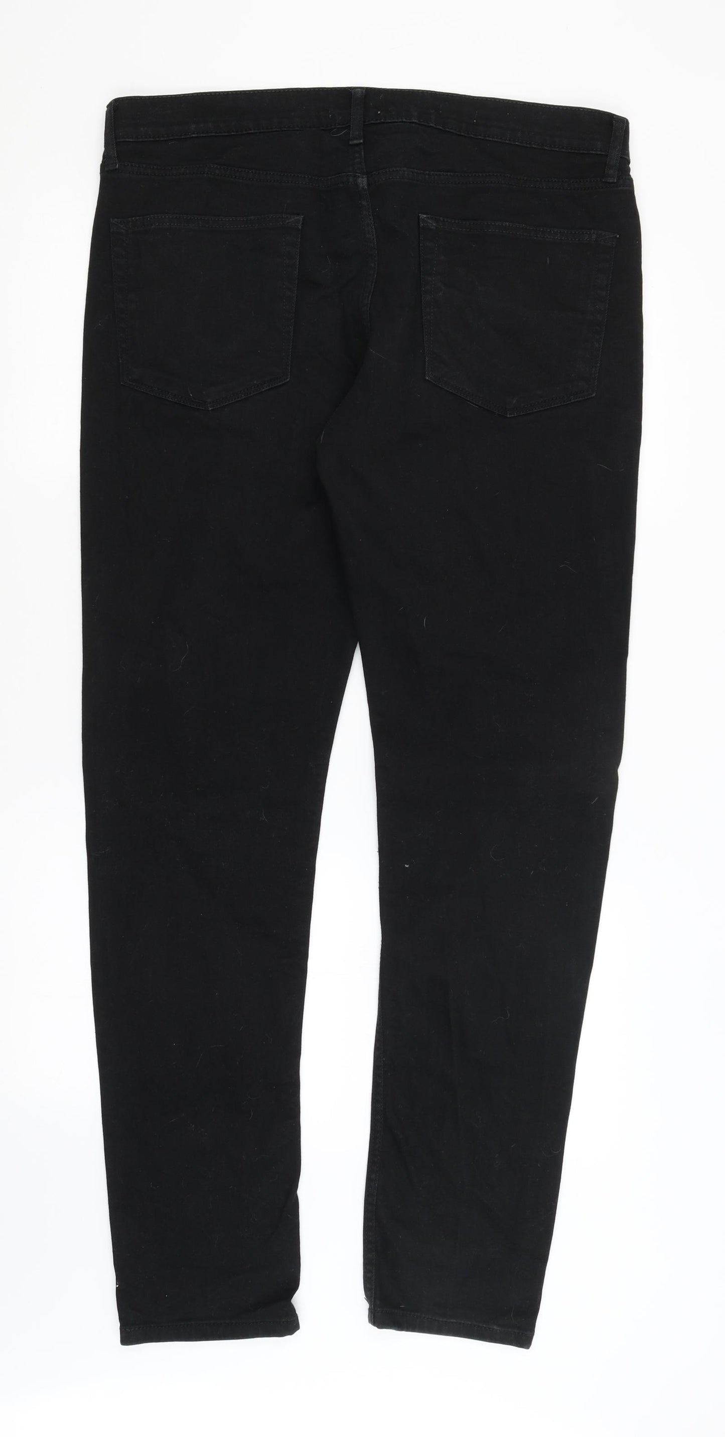 Topman Mens Black   Straight Jeans Size 36 in L32 in