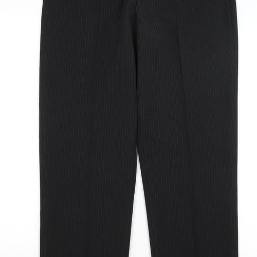 Taylor & Wright Mens Black Striped  Dress Pants Trousers Size 32 in L31 in