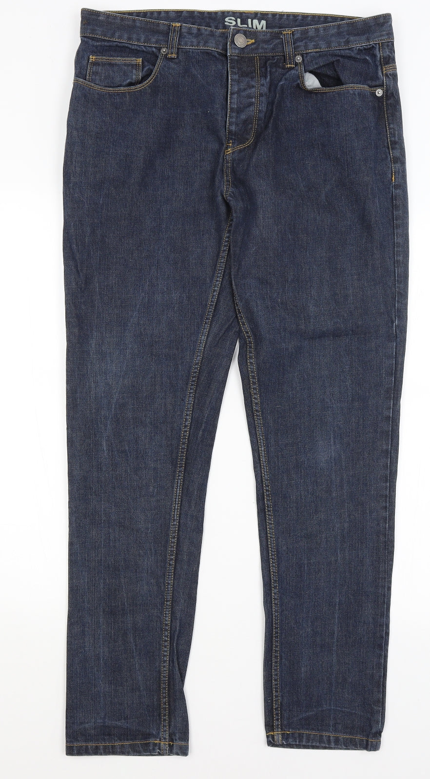 Peacocks Womens Blue   Skinny Jeans Size 34 in L30 in