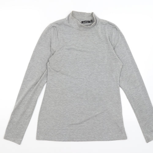 Boohoo Womens Grey   Basic T-Shirt Size 14