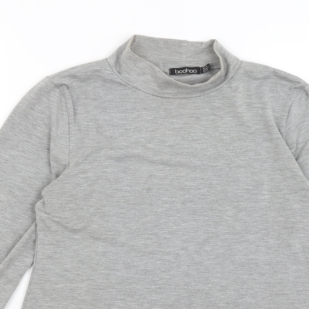 Boohoo Womens Grey   Basic T-Shirt Size 14