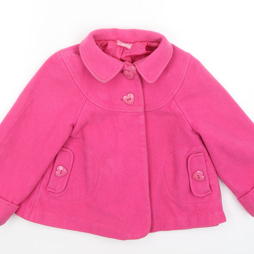 Sweet Millie Girls Pink   Overcoat Coat Size 7 Years