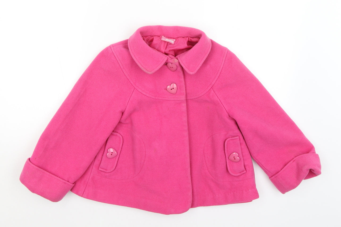Sweet Millie Girls Pink   Overcoat Coat Size 7 Years