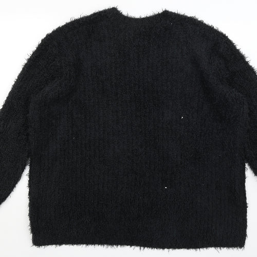 Kensie Womens Black   Cardigan Jumper Size XL