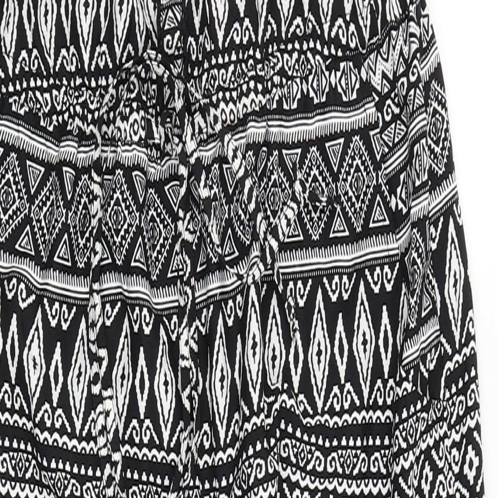 Atmosphere Womens Black Geometric  Catsuit One-Piece Size 10 L29 in