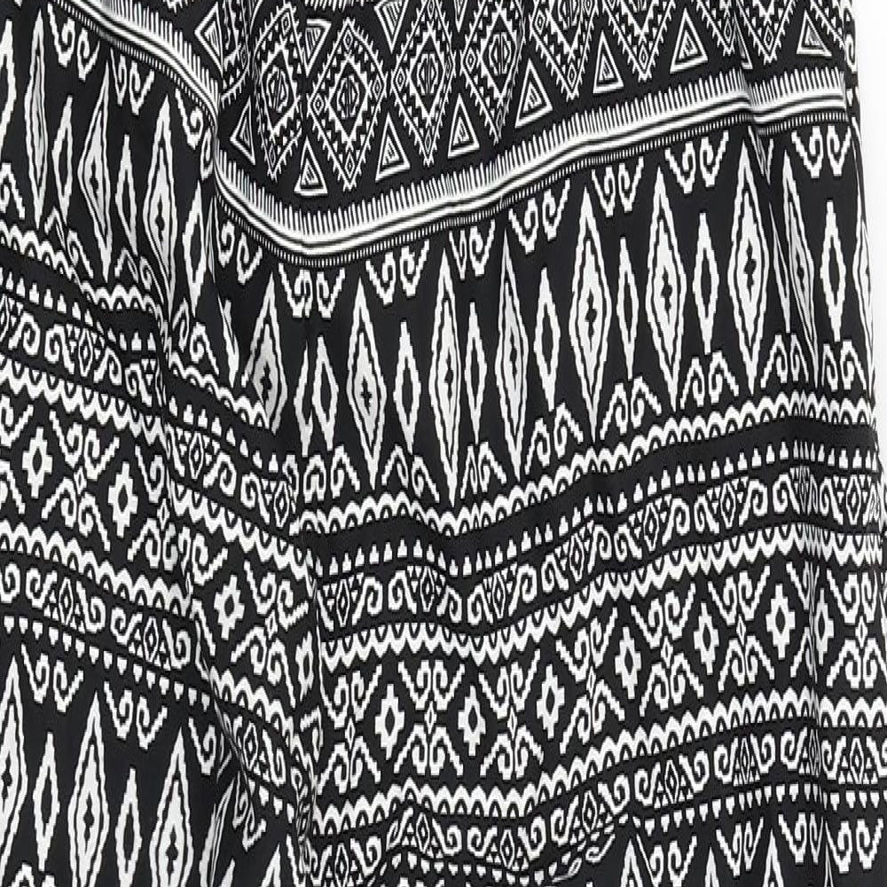 Atmosphere Womens Black Geometric  Catsuit One-Piece Size 10 L29 in