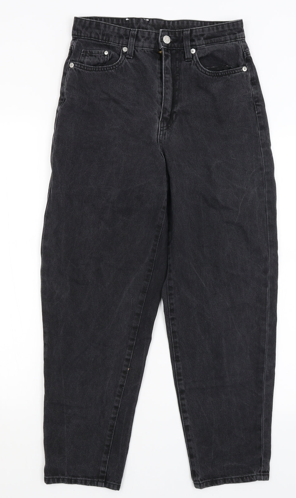 H&M Womens Black   Mom Jeans Size 8 L25.5 in