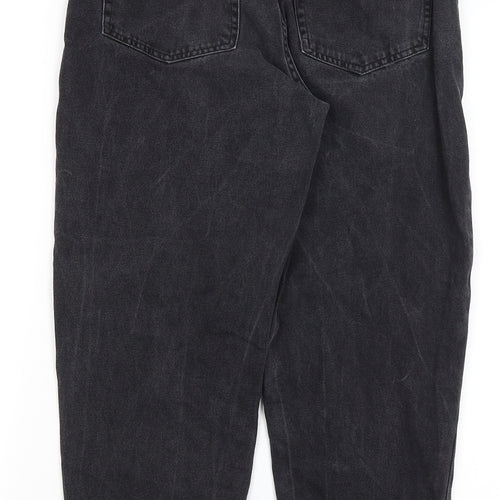 H&M Womens Black   Mom Jeans Size 8 L25.5 in