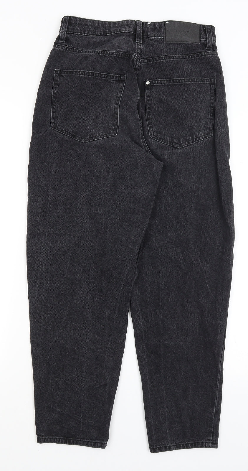 H&M Womens Black   Mom Jeans Size 8 L25.5 in