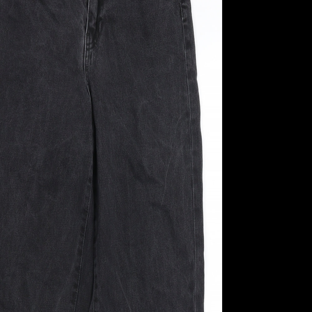 H&M Womens Black   Mom Jeans Size 8 L25.5 in