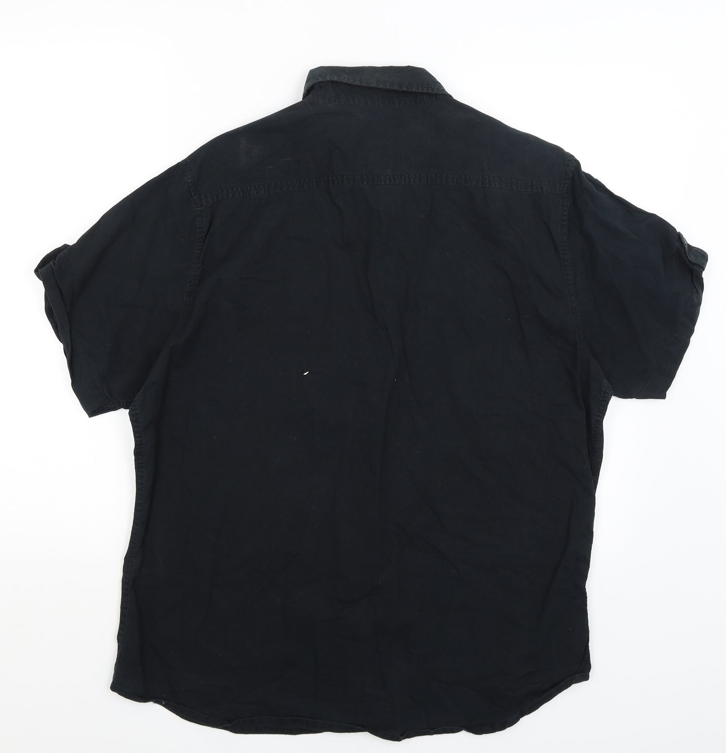 New Look Mens Black    Button-Up Size L