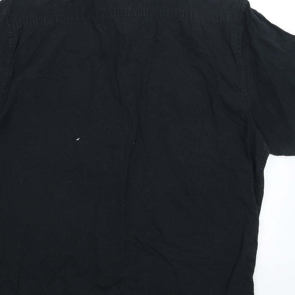 New Look Mens Black    Button-Up Size L