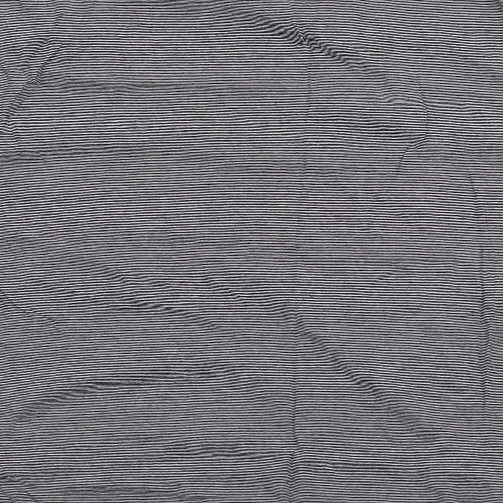 NEXT Mens Grey Striped   T-Shirt Size XL