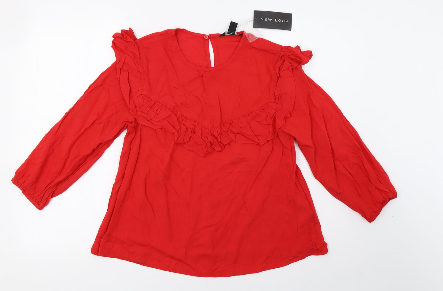 New Look Womens Red   Basic Blouse Size 12