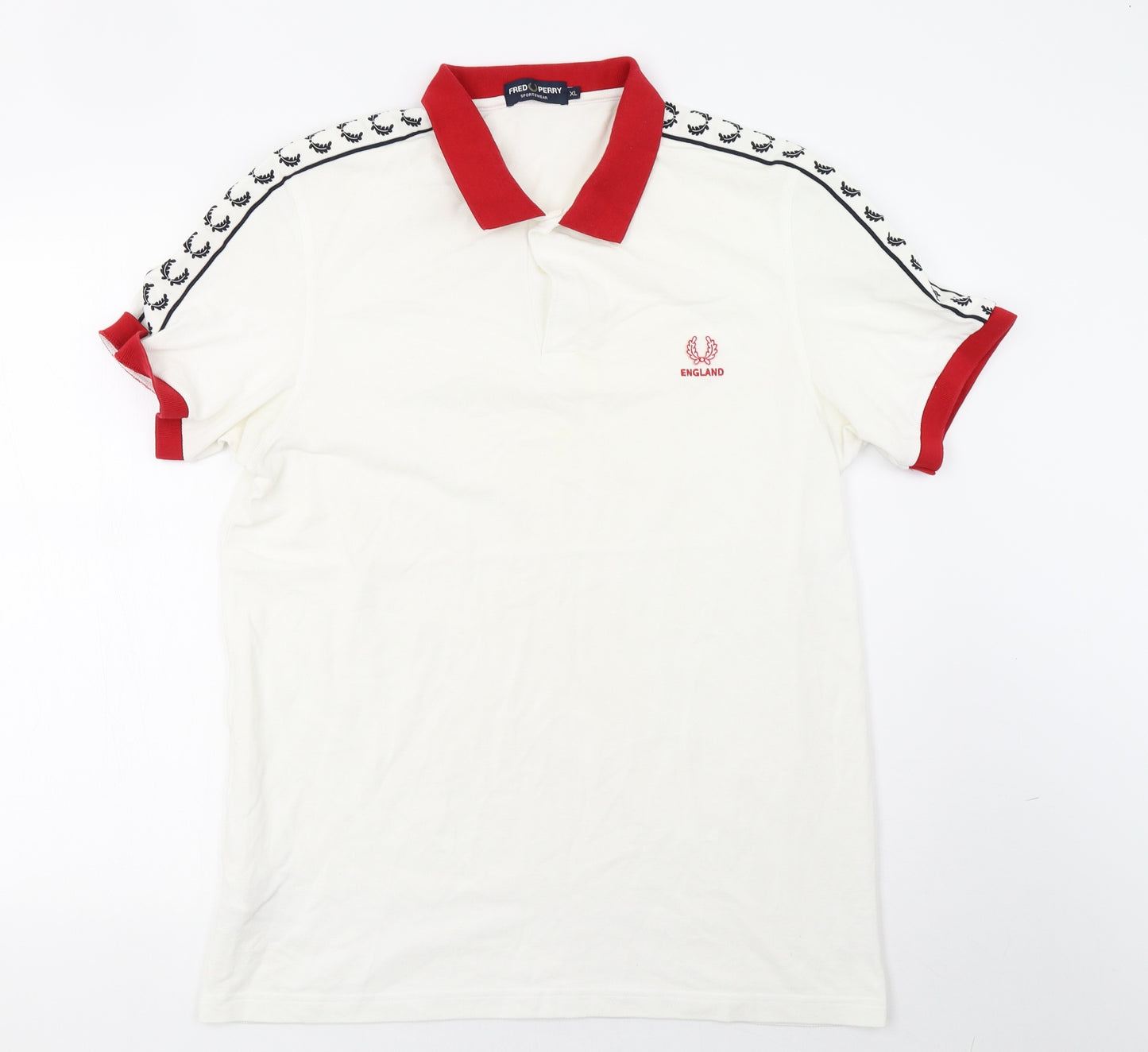 Fred Perry Mens White    Polo Size XL  - England