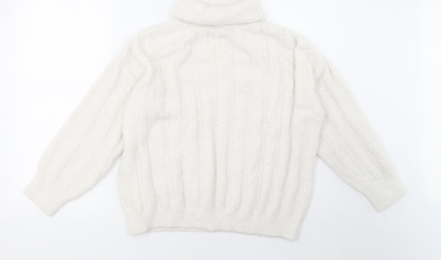F&F Womens White   Pullover Sweatshirt Size 14