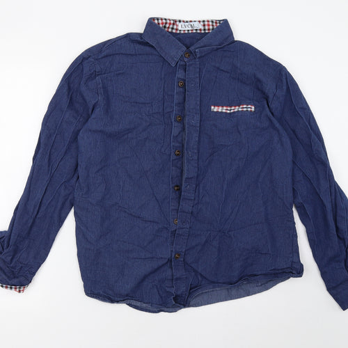 lvcbl Mens Blue    Button-Up Size XL