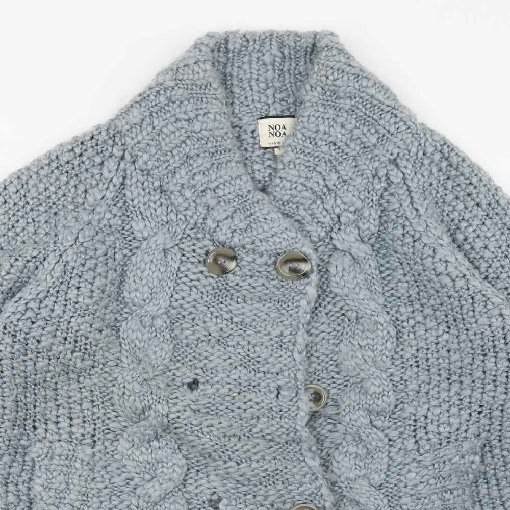 Noa Noa Womens Green  Knit Cardigan Jumper Size L