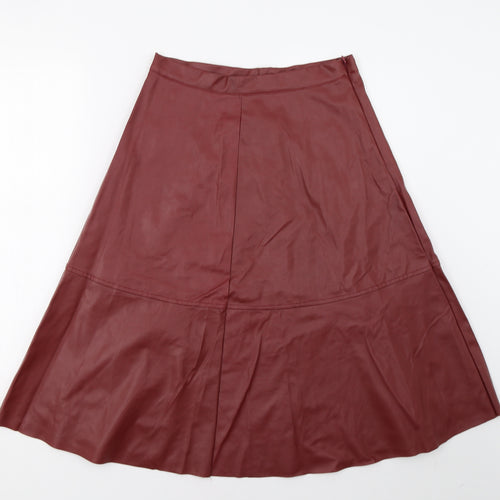 SheIn Womens Red   A-Line Skirt Size S