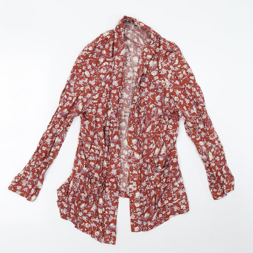 DAISY COLLECTION Womens Brown Geometric  Jacket  Size 10
